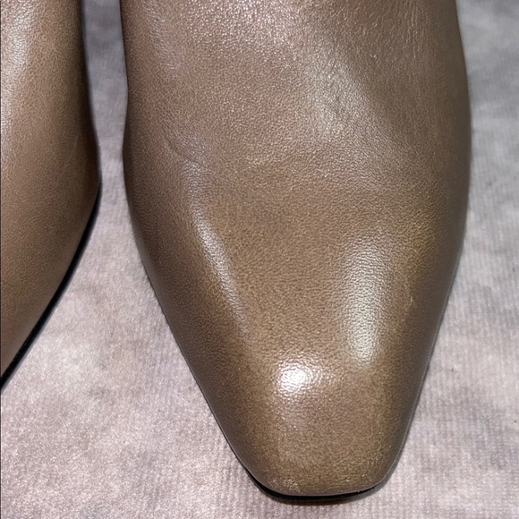 EUC Reiss CARRIE Ankle Boots Leather Taupe Brown Grey Almond Toe Shoes 39 - Picture 12 of 15